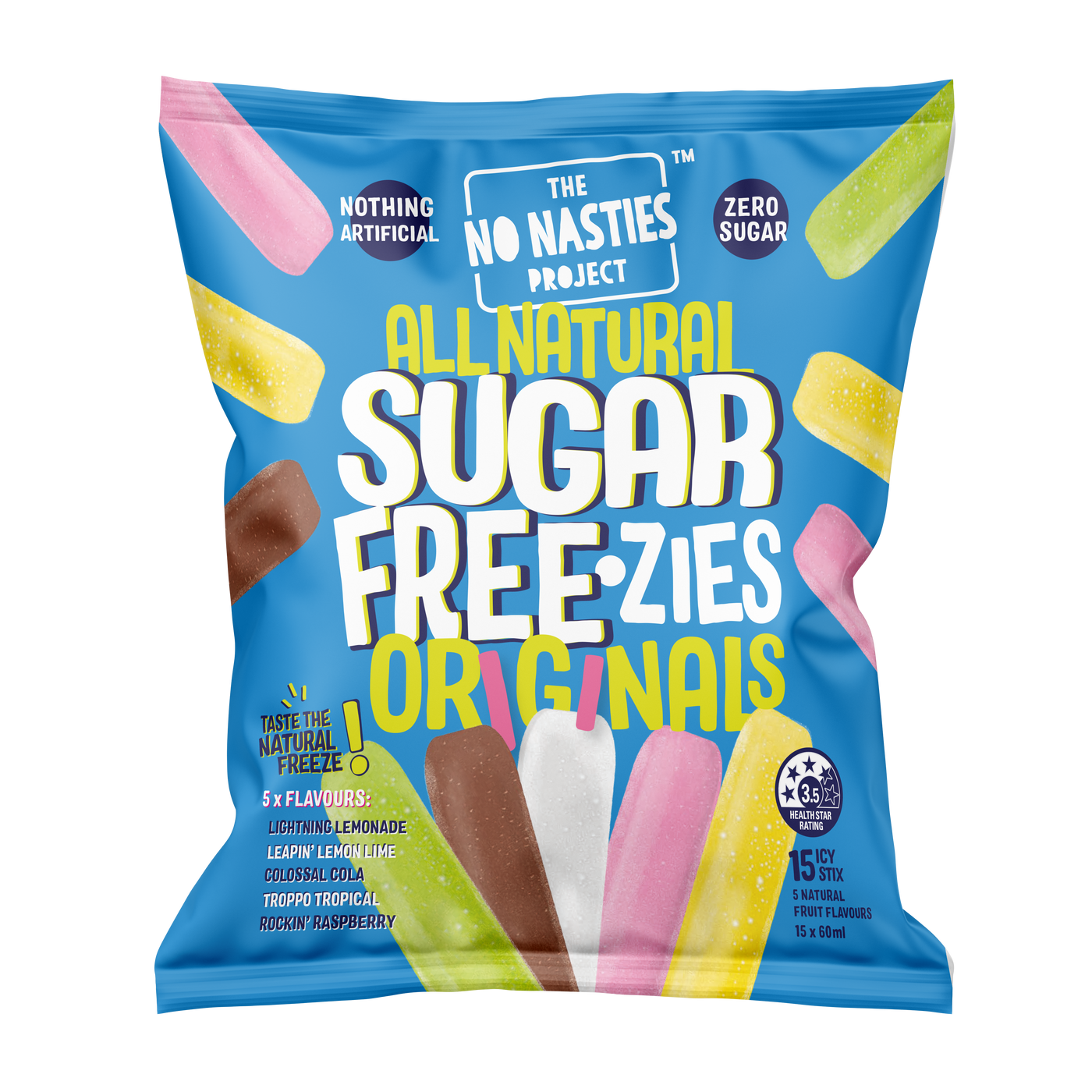 The No Nasties Project Original Sugar FREE‑zies