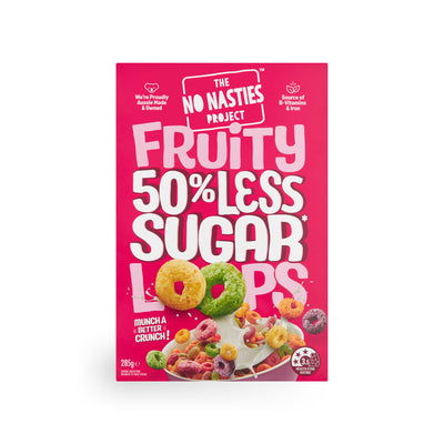 The No Nasties Project 50% Less Sugar Fruity Loops